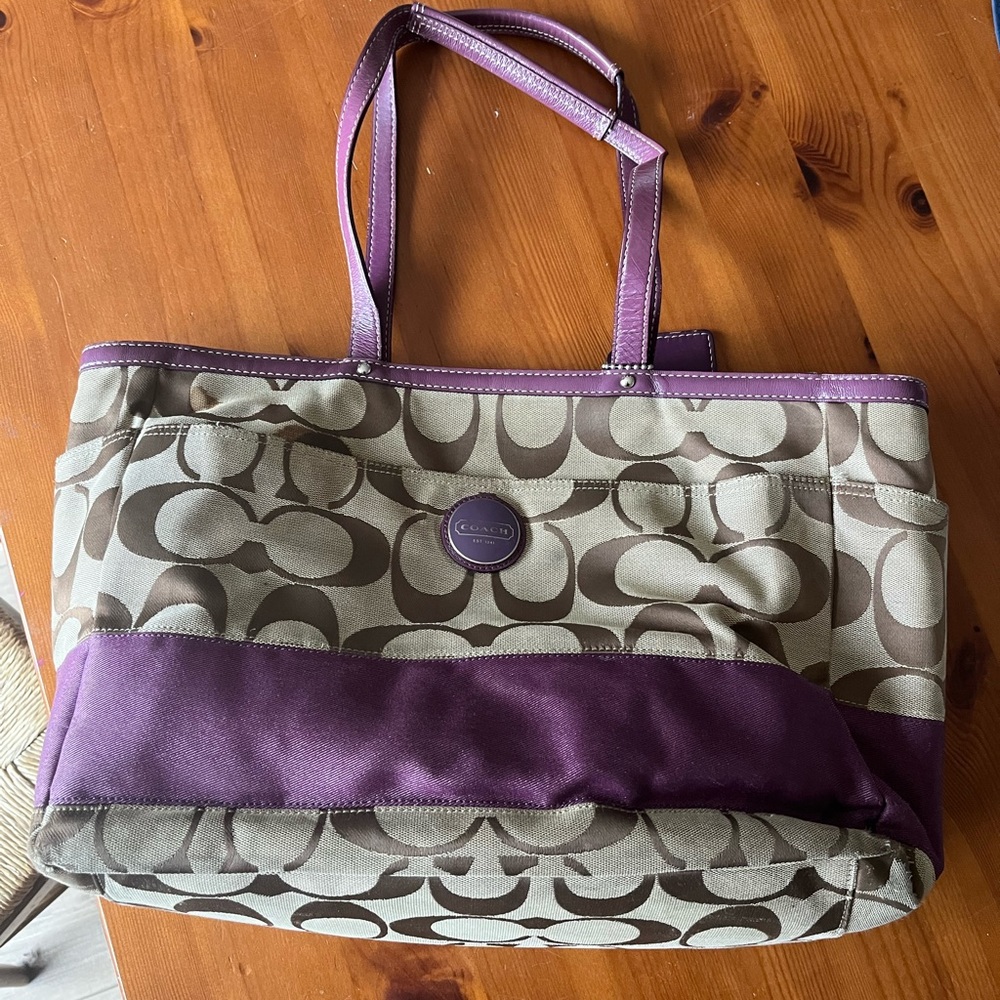 Coach large purse/ bag/ diaper bag